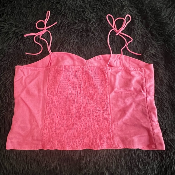 SOLD ✂️ NWOT Linen Blend Crop Top - Picture 7 of 9